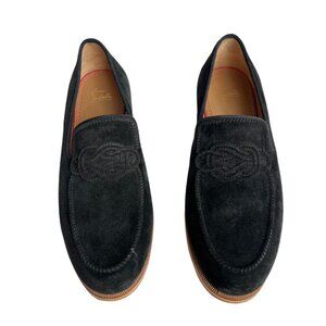 Christian Louboutin Men's Loafers | Suede | Black | Size 43 M EU